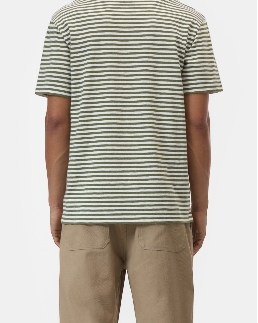Pine Green Striped T-shirt