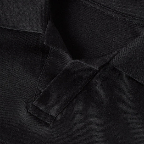 Pure Black Luxury Jersey Polo