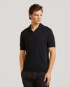 Pure Black Luxury Jersey Polo