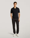 Pure Black Luxury Jersey Polo