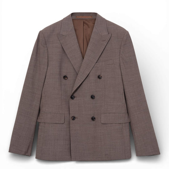 Falcon Beige Lui Dynamic Double Breasted Jacket