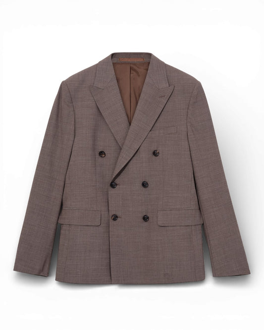 Falcon Beige Lui Dynamic Double Breasted Jacket