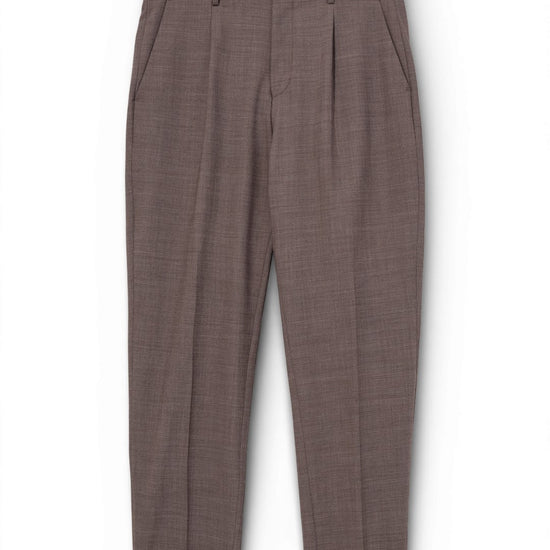 Falcon Beige Jones Pleated Regular Fit Pants