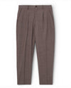 Falcon Beige Jones Pleated Regular Fit Pants