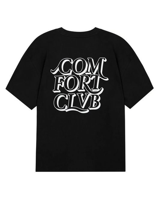 Black Majestic Cotton Slightly Oversized Logo T-shirt