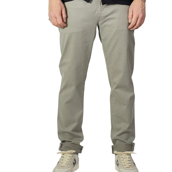 Ghisa Green Grey Coloured Denim  Denver Tapered Fit