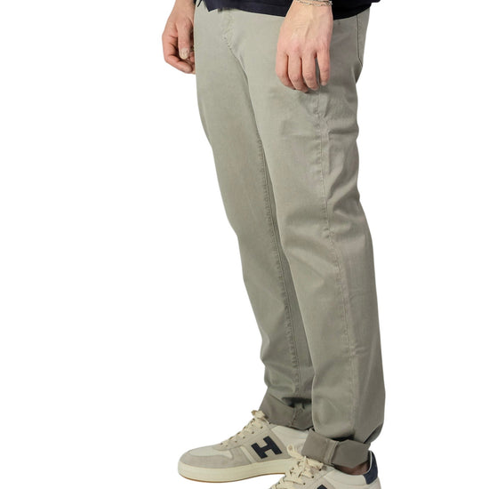 Ghisa Green Grey Coloured Denim  Denver Tapered Fit