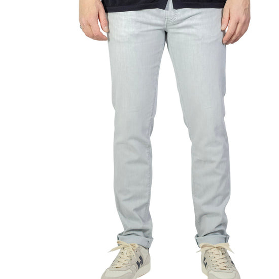 Ghisa Green Grey Coloured Denim  Denver Tapered Fit