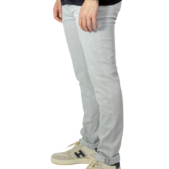 Ghisa Green Grey Coloured Denim  Denver Tapered Fit
