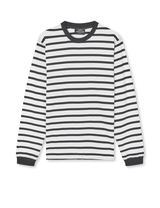 Black White Jersey Stripe Frode Longsleeve