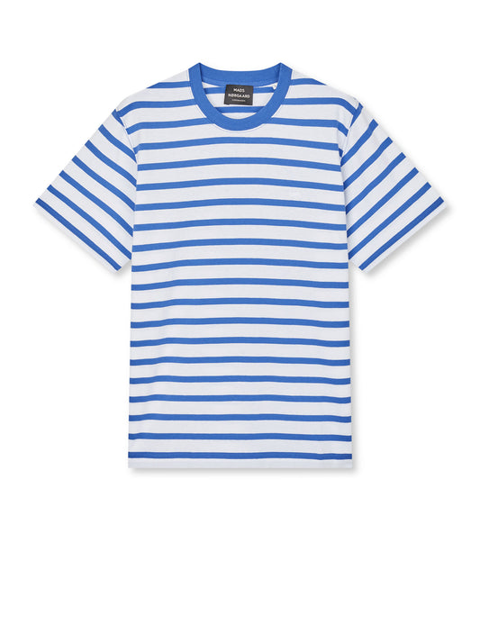 Cobalt  White Jersey Stripe Frode SS Tee