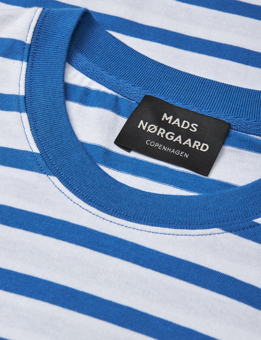Cobalt  White Jersey Stripe Frode SS Tee