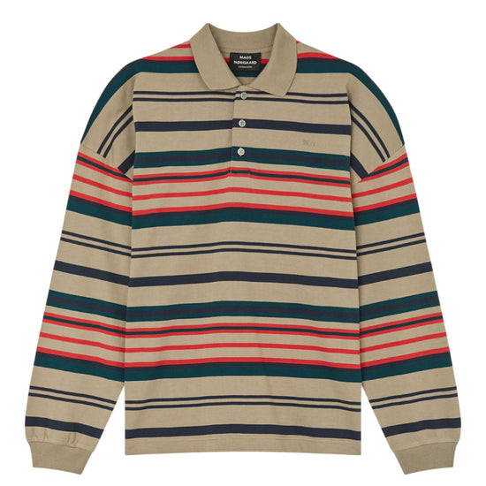 Overland Trek Multi Stripe Light Terry Poloshirt