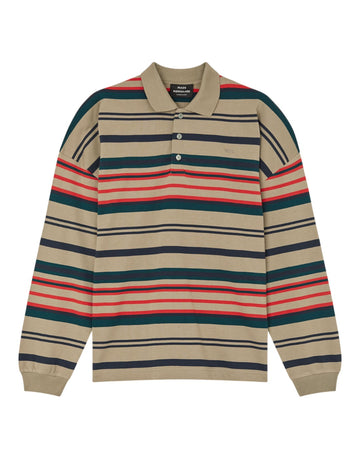 Overland Trek Multi Stripe Light Terry Poloshirt