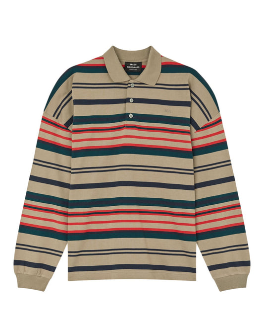 Overland Trek Multi Stripe Light Terry Poloshirt