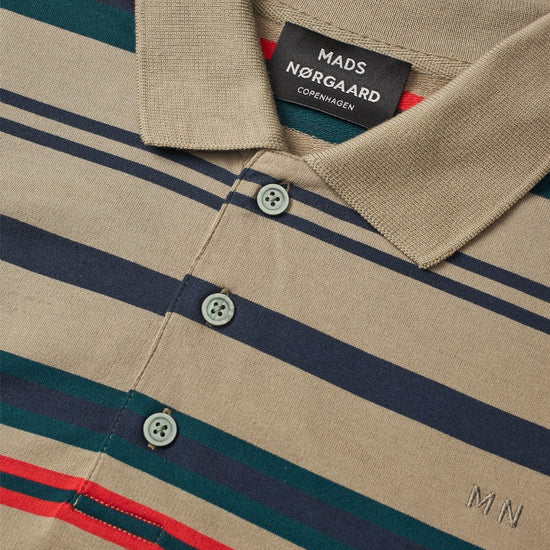 Overland Trek Multi Stripe Light Terry Poloshirt