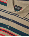 Overland Trek Multi Stripe Light Terry Poloshirt