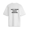 Optic White Slogan Cotton T-shirt