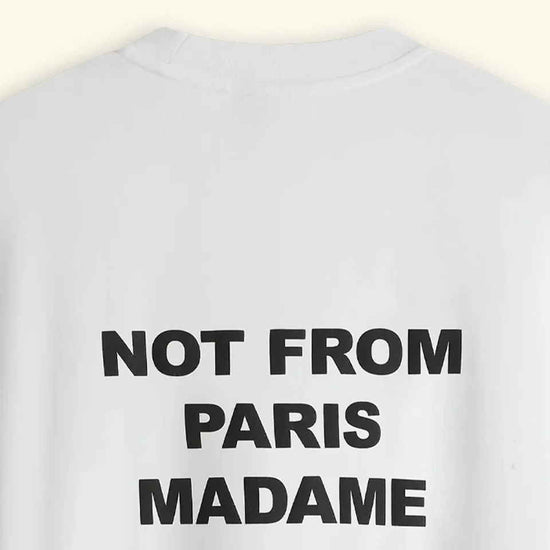Optic White Slogan Cotton T-shirt