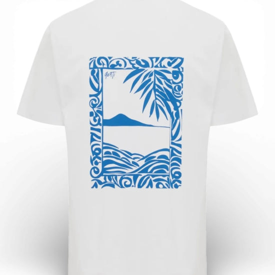 White Jersey Backprint T-shirt