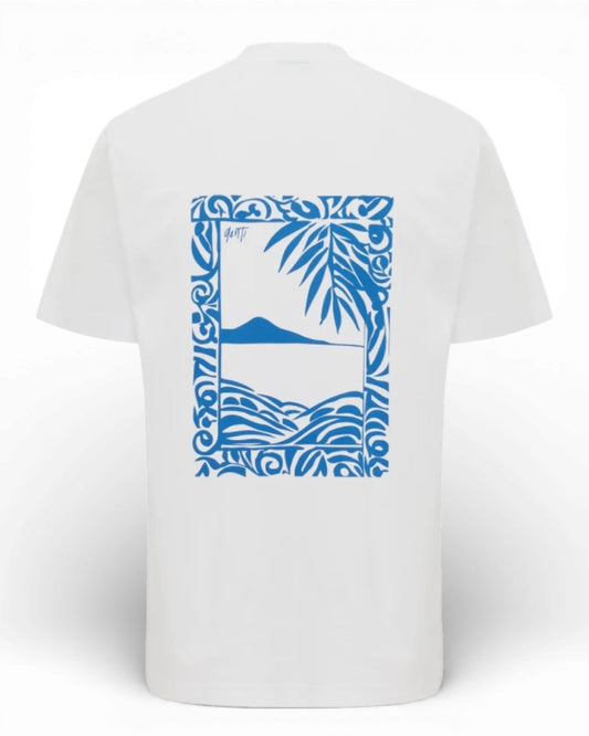 White Jersey Backprint T-shirt