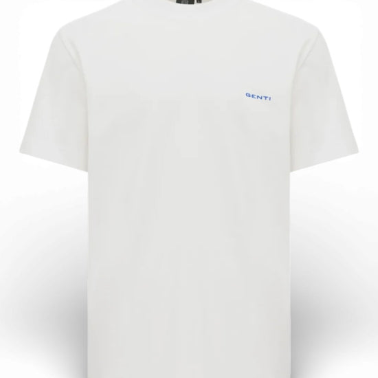 White Jersey Backprint T-shirt