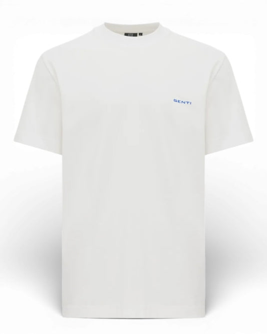 White Jersey Backprint T-shirt