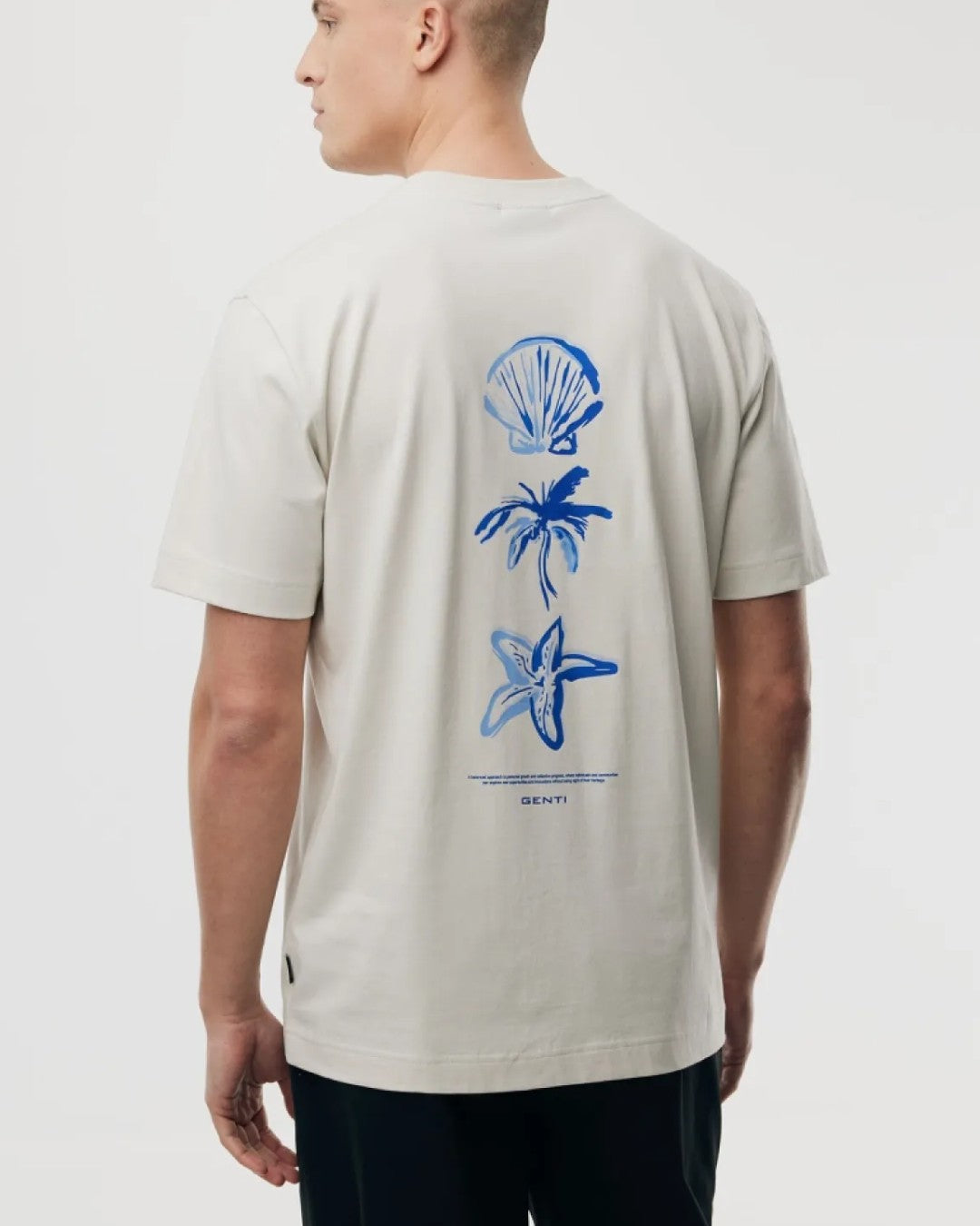 Off White Jersey Backprint T-shirt