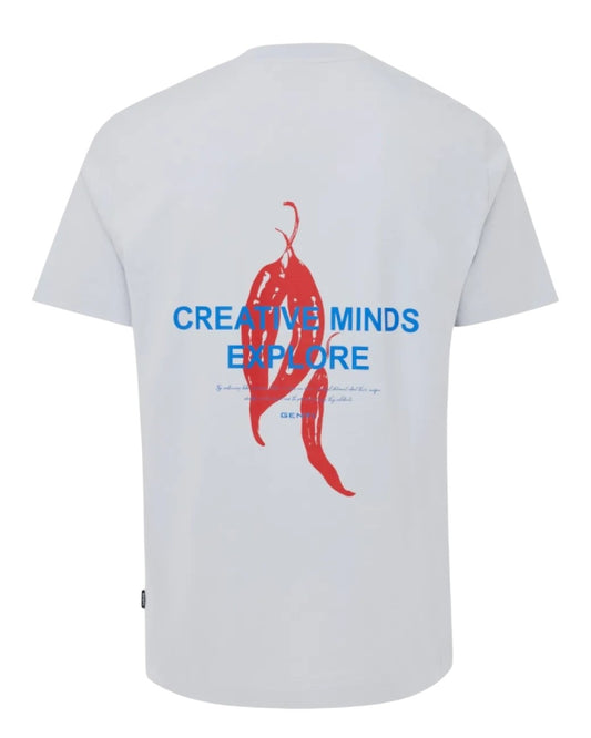 L.blauw Jersey Backprint T-shirt