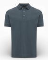 Anthracite Jersey Pique Button Down SS Polo