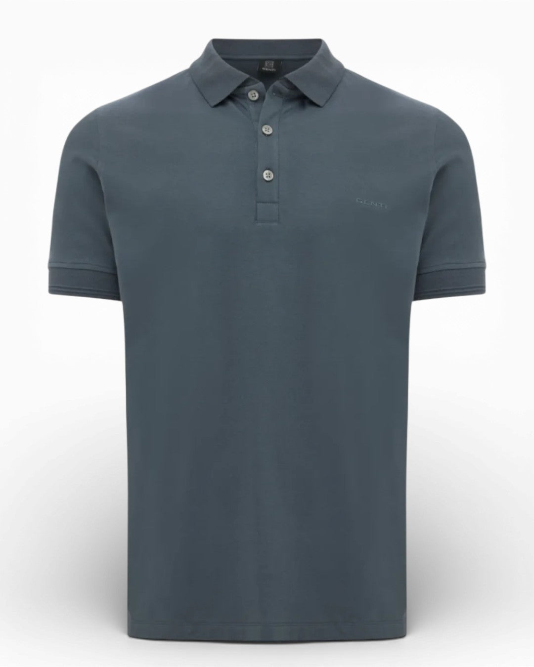 Anthracite Jersey Pique Button Down SS Polo
