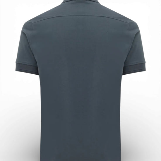Anthracite Jersey Pique Button Down SS Polo
