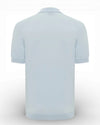 Light Blue Zip Cooldry SS Polo