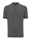 Dark Grey Zip Cooldry SS Polo