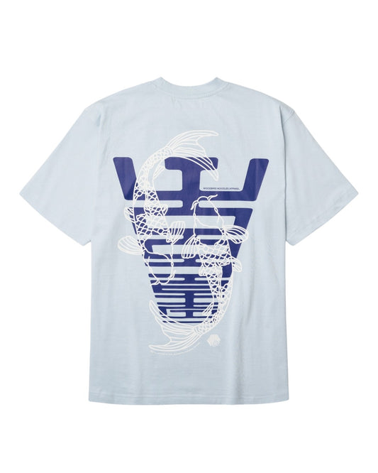WBBaine Carp Cotton Tee Dusty Blue