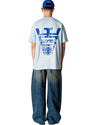 WBBaine Carp Cotton Tee Dusty Blue