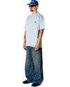 WBBaine Carp Cotton Tee Dusty Blue