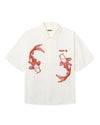 WBWang Carp Cotton Shirt Off White