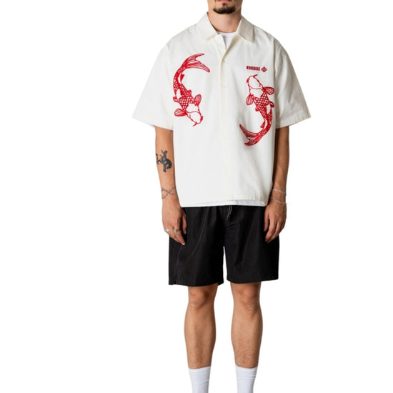 WBWang Carp Cotton Shirt Off White