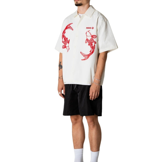 WBWang Carp Cotton Shirt Off White