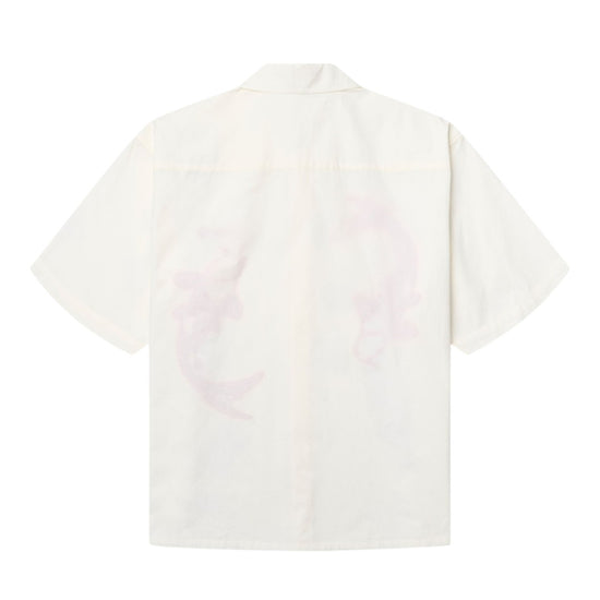 WBWang Carp Cotton Shirt Off White