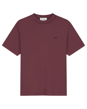 WASHED SIGNATURE SS TEE RUM RAISIN