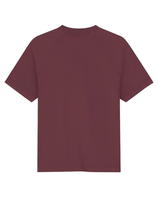 WASHED SIGNATURE SS TEE RUM RAISIN