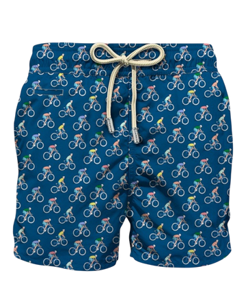 MC2 Saint Barth Lighting Bikers Swim Short Navy