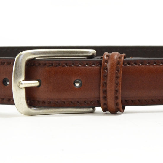 Cognac Narrow Engraved Thick Stitch