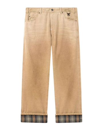 JOURNEY M'S PAINTER PANT RUSSEL COTTON PANAMA VINTAGE WASH CHECK CARTOUCHE