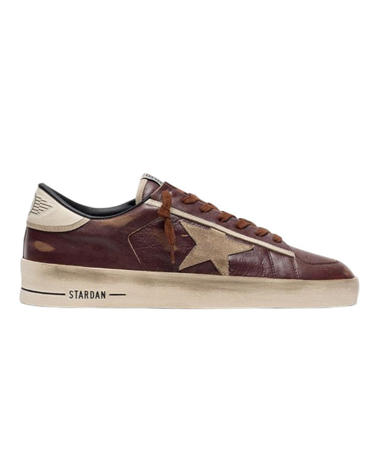 STARDAN GAMBETTO UNICO ELEATHER UPPER SUEDE STAR BORDEAUX/BEIGE/CREAM