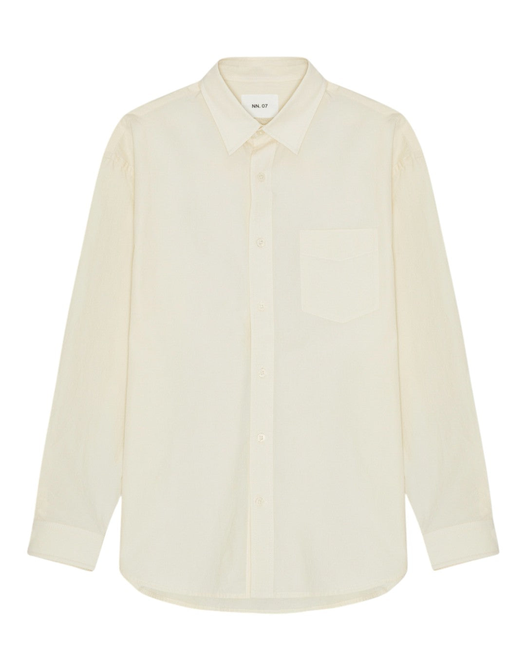 Skyler Relaxed Fit NN.07 logo Shirt Ivory