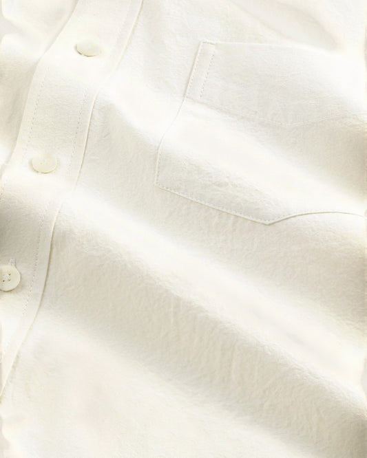 Skyler Relaxed Fit NN.07 logo Shirt Ivory
