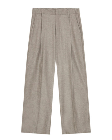 Kay Relaxed Fit Pleated Pants Desert Kakhi